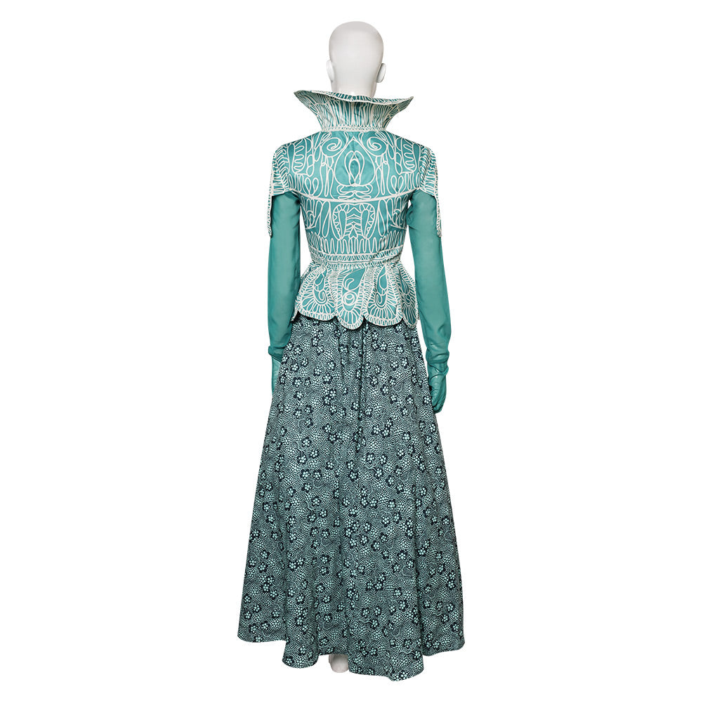 Wicked(2024) Madame Morrible Robe Verte Cosplay Costume