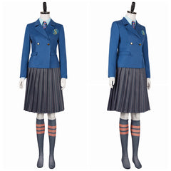 Wicked(2024) Uniforme Scolaire Bleu Cosplay Costume