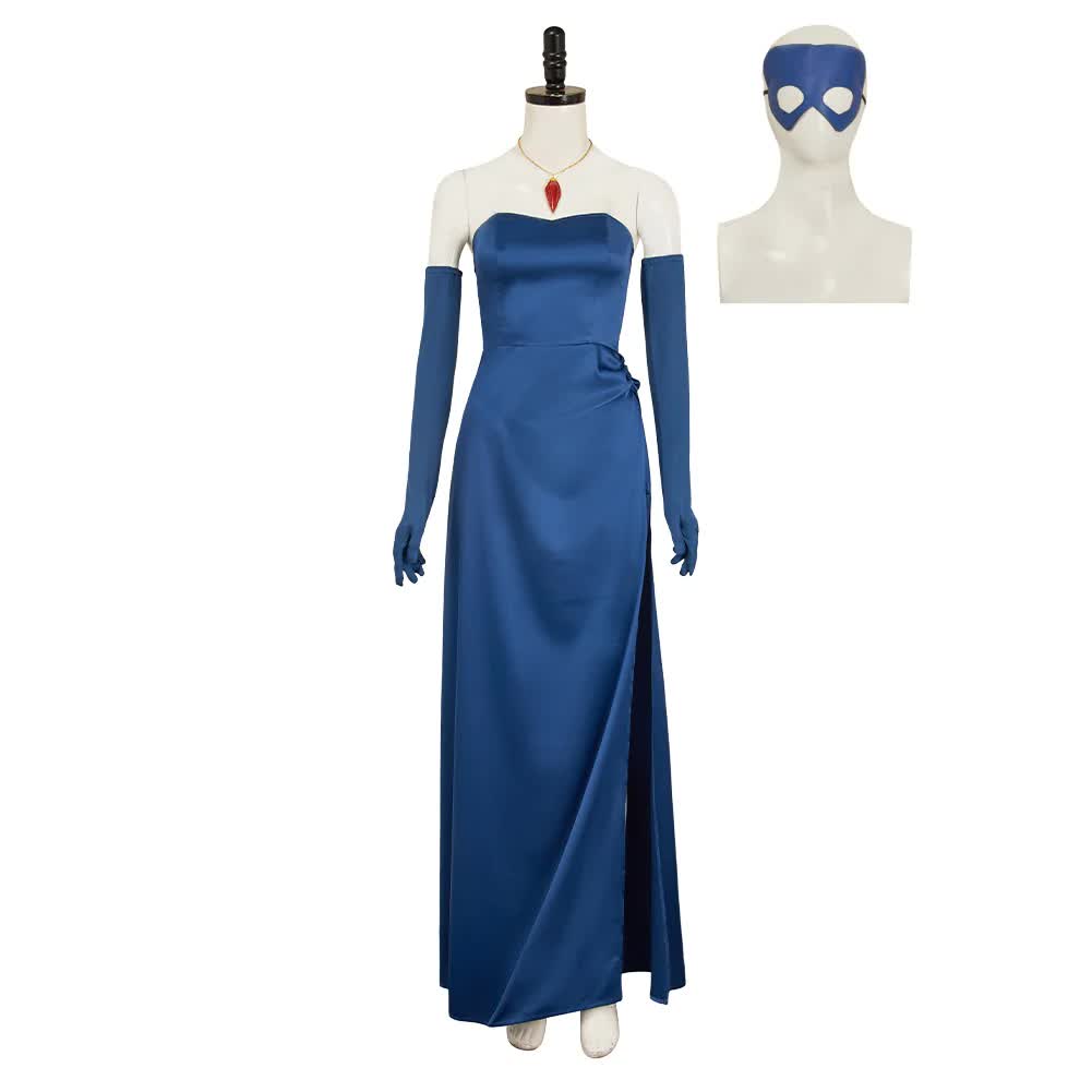 Dispatch(2025) Blazer Robe Bleue Cosplay Costume