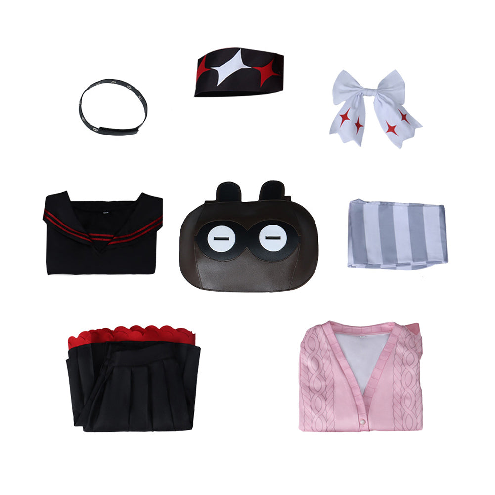 Zenless Zone Zero Ukinami Yuzuha Tenue Rose Cosplay Costume