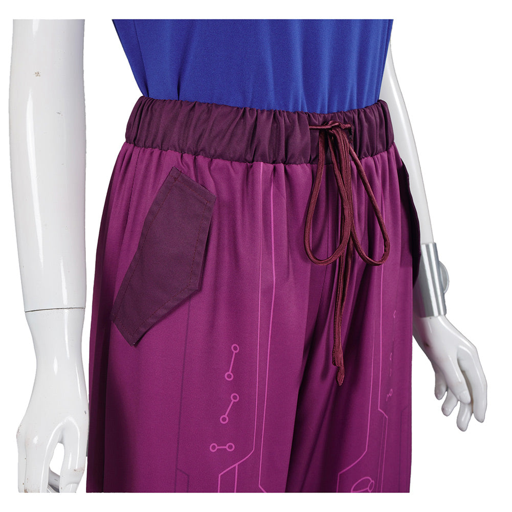 Zombies 4(2025) Addison Tenue Bleue et Violette Cosplay Costume
