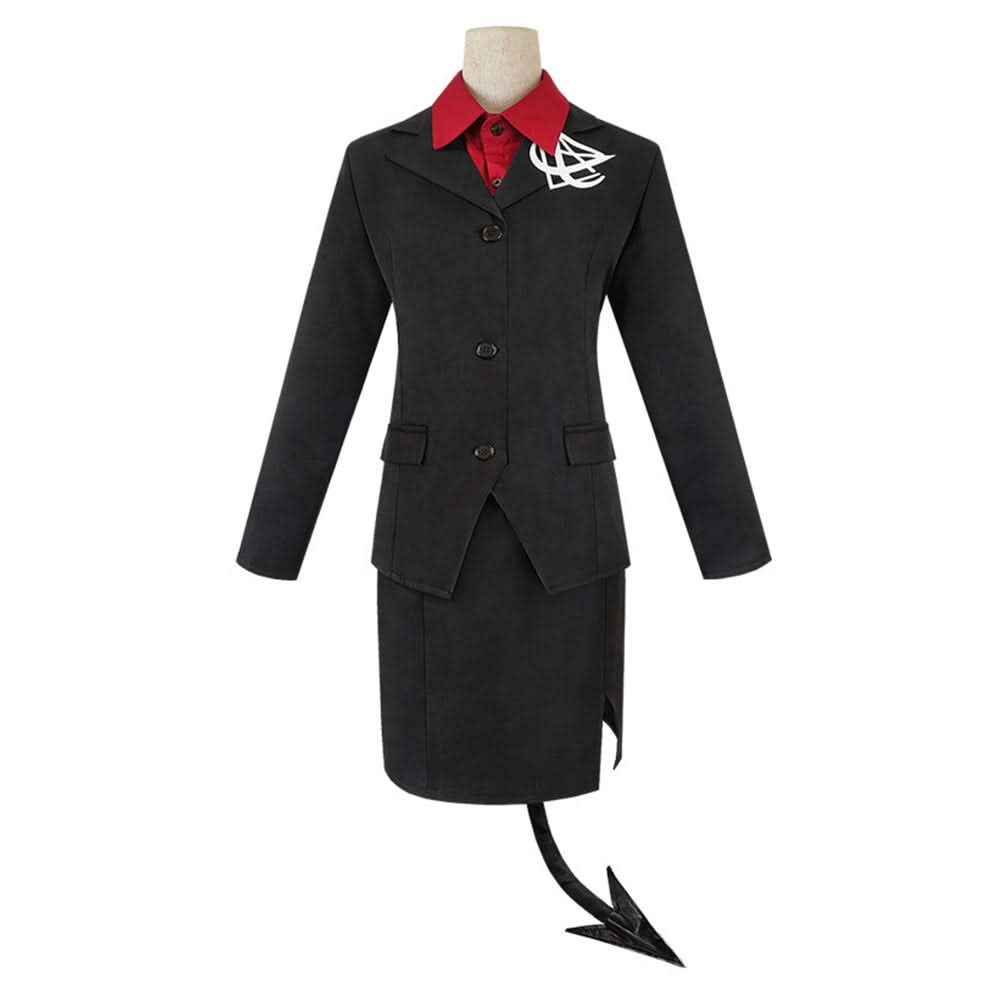 Helltaker Modeus Femme Uniforme Jupe Halloween Carnaval Cosplay Costume