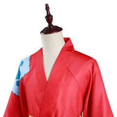 One Piece Wano Country  Monkey D. Luffy Kimono Cosplay Costume