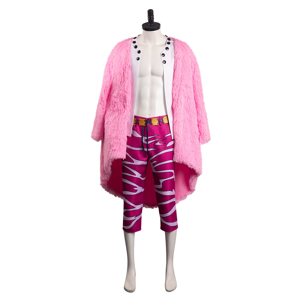 Anime One Piece Donquixote Doflamingo Uniform Cosplay Costume Carnaval