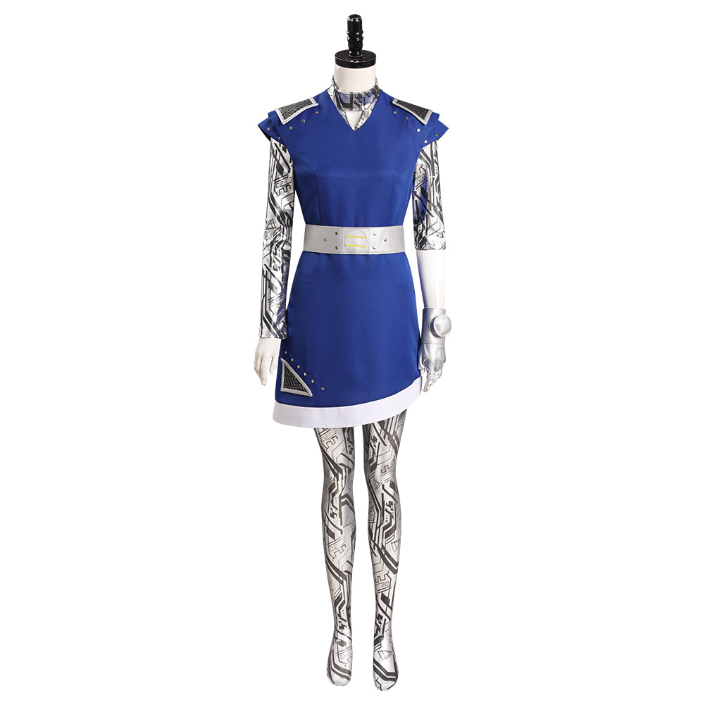 Adulte Zombies 3 Addison Alien Cosplay Costume Carnival Halloween