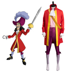 Peter Pan & Wendy Pirates Hook Crochet Capitaine Cosplay Costume