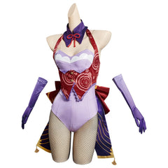 Genshin Impact Beelzebul Baal Raiden Shogun Bunny Girl Cosplay Costume Design Original- Cossky