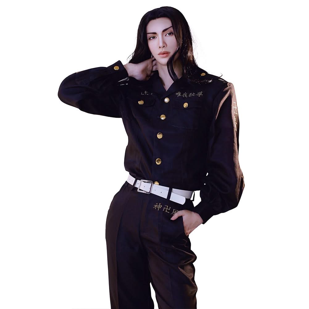 Adulte Tōkyō Ribenjāzu Manji Gang Noir Baji Cosplay Costume