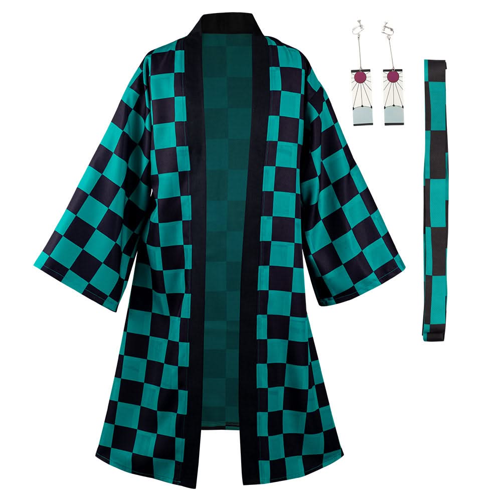 Les Rôdeurs de la Nuit Long Cape avec Boucle d'Oeille et Ceinture Cosplay Costume