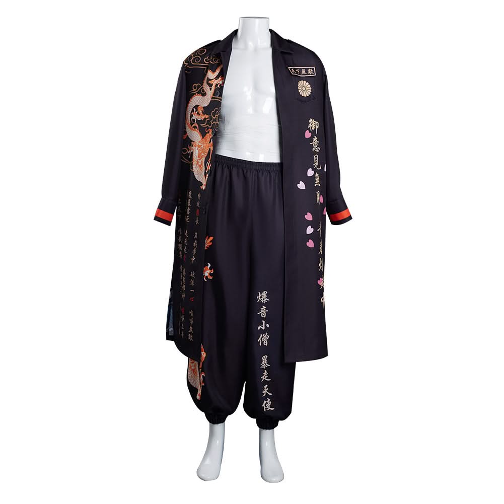 Tenue Noire de Bōsōzoku Japonais Bosozoku Style