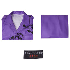 Japanais Bosozoku Kimono Manteau Violet Pant Cosplay Costume Halloween Carnival