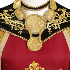 House of the Dragon Rhaenyra Targaryen Robe Vintage Rouge Cosplay Costume Médiéval