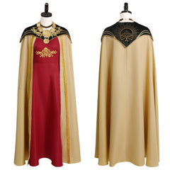 House of the Dragon Rhaenyra Targaryen Robe Vintage Rouge Cosplay Costume Médiéval