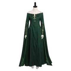 Adulte House of the Dragon Jeune Alicent Hightower Robe Vintage Cosplay Costume Médiéval Halloween Carnival