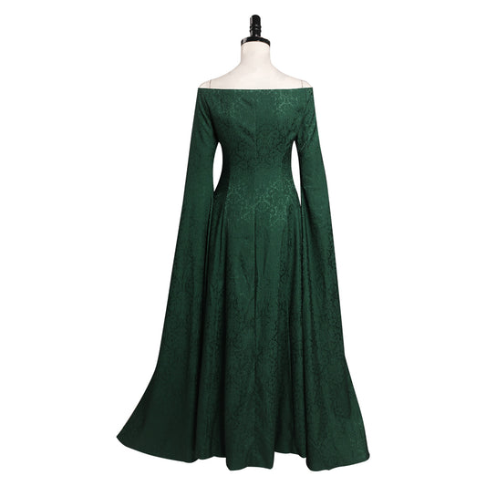 Adulte House of the Dragon Jeune Alicent Hightower Robe Vintage Cosplay Costume Médiéval Halloween Carnival