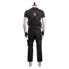 Adulte Resident Evil 4 Remake Leon S.Kennedy Manteau Cosplay Costume Carnaval