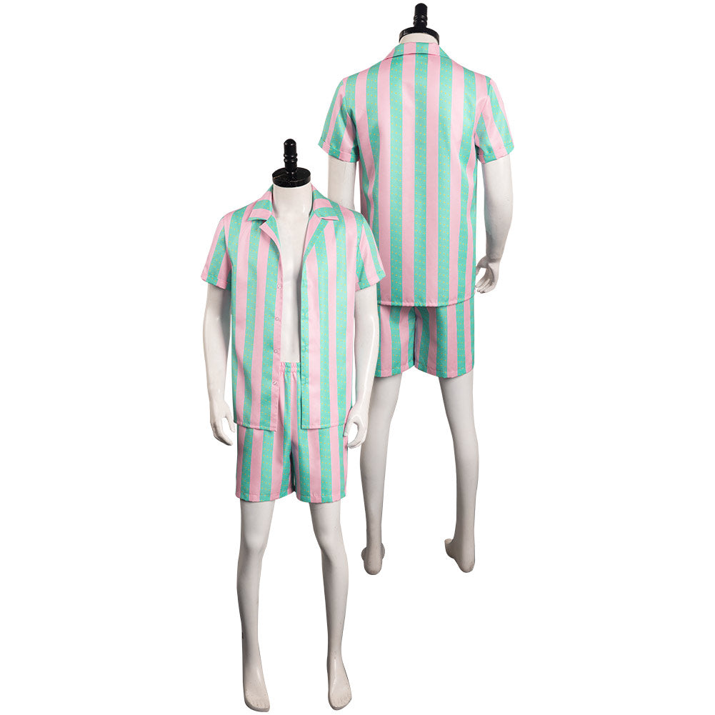 2023 Film Adulte Barbie Ken Short De Plage Ensemble Cosplay Costume