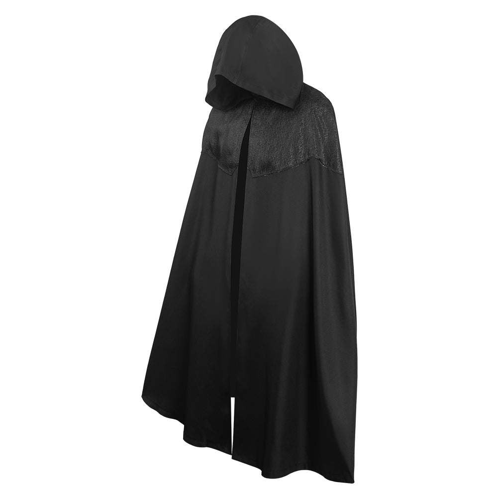 TV The Witcher Geralt Cape En Patchwork Noir Halloween Carnaval