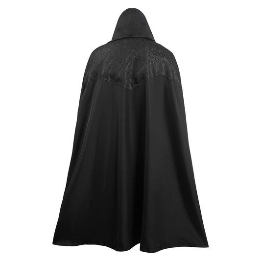 TV The Witcher Geralt Cape En Patchwork Noir Halloween Carnaval