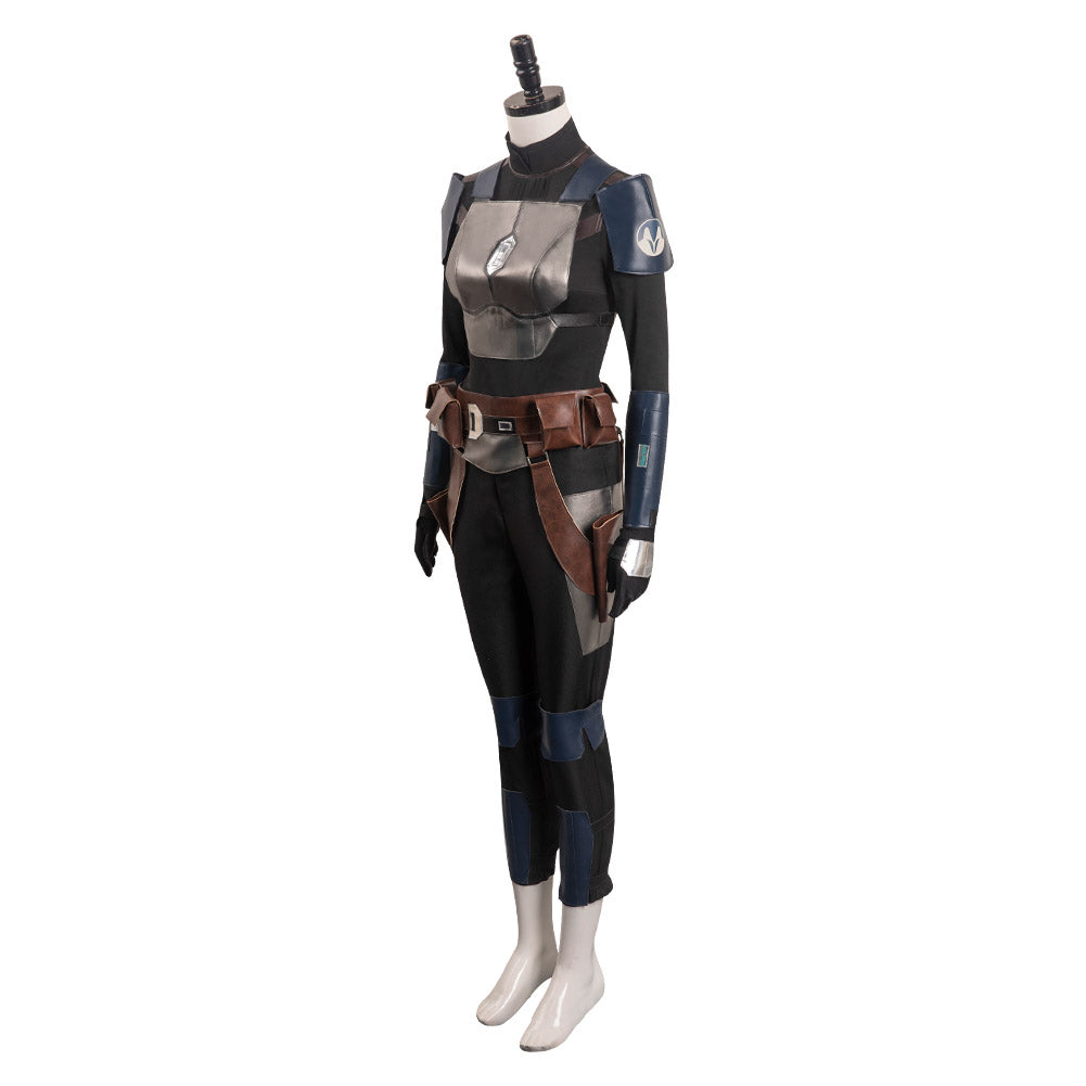 TV Enfant Star Wars Bo-Katan Kryze Noir Tenue Cosplay Costume
