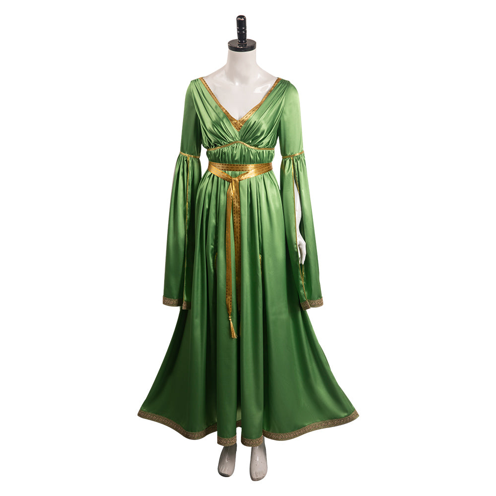 Star Wars Leia Robe Vert Mariée Cosplay Costume Carnaval