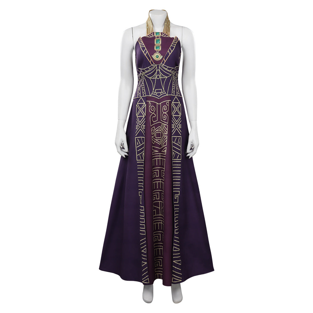 Adulte Black Panther Wakanda Forever Ramonda Robe Cosplay Costume