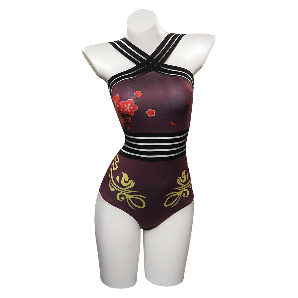 Genshin Impact Hutao Maillot De Bain Cosplay Costume Carnaval