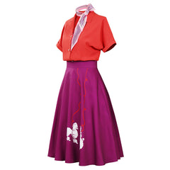 Femme 1950s Jupe Caniche Uniforme Cosplay Costume Design Original - Cossky