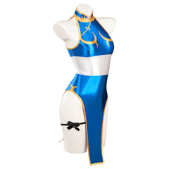 Enfant Street Fighter Chun Li Bleu Jeu  Maillot De Bain Cosplay Costume