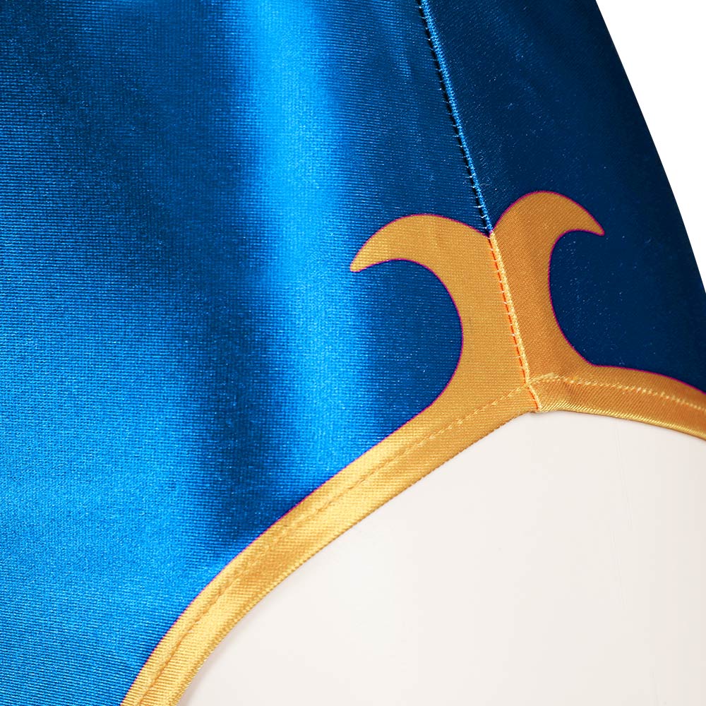 Enfant Street Fighter Chun Li Bleu Jeu  Maillot De Bain Cosplay Costume