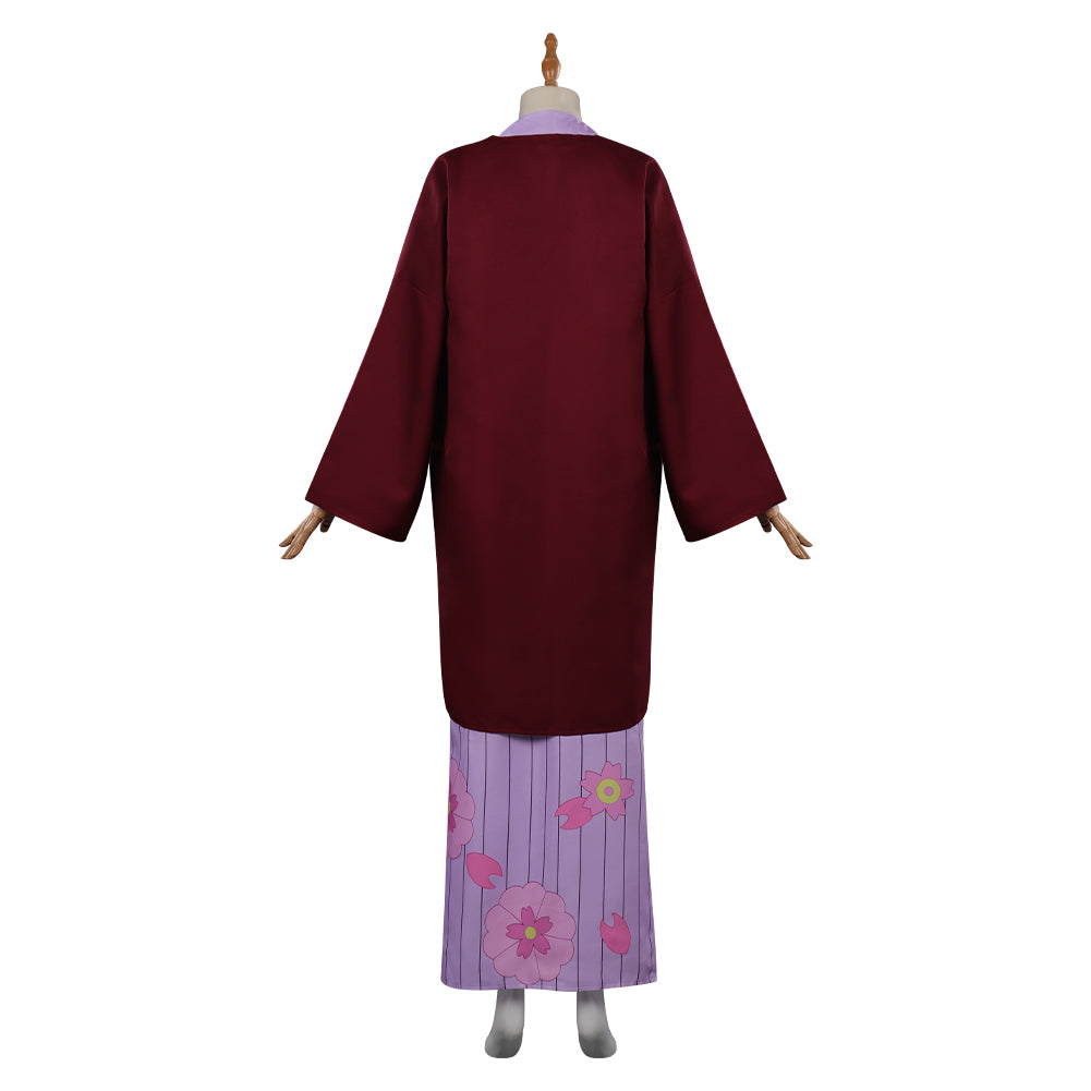 Demon Slayer Kanroji Mitsuri  Cosplay Costume Kimono Outfits Halloween Carnival Party Disguise Suit