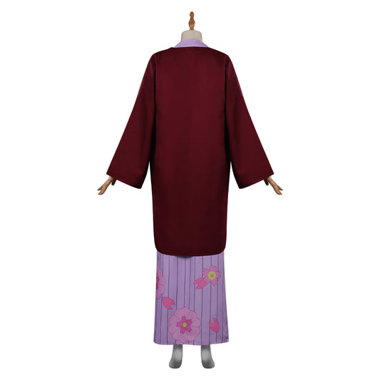 Demon Slayer Kanroji Mitsuri  Cosplay Costume Kimono Outfits Halloween Carnival Party Disguise Suit