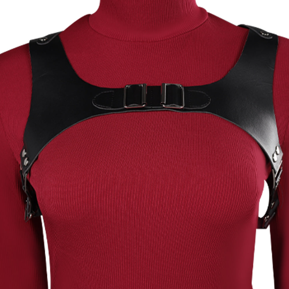 Resident Evil 4 Ada Wong Jeu Uniform Rouge Cosplay Costume