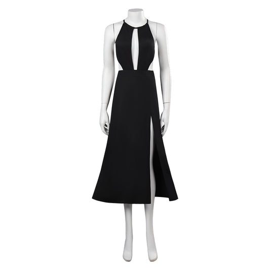 Adulte FIlm Ghosted Sadie Robe Noir Cosplay Costume Carnaval