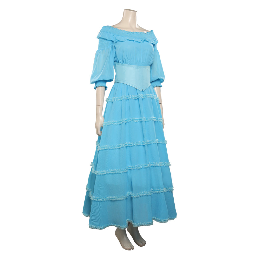 Adulte La Petite Sirène Ariel Robe Bleu Ensemble Cosplay Costume Carnaval