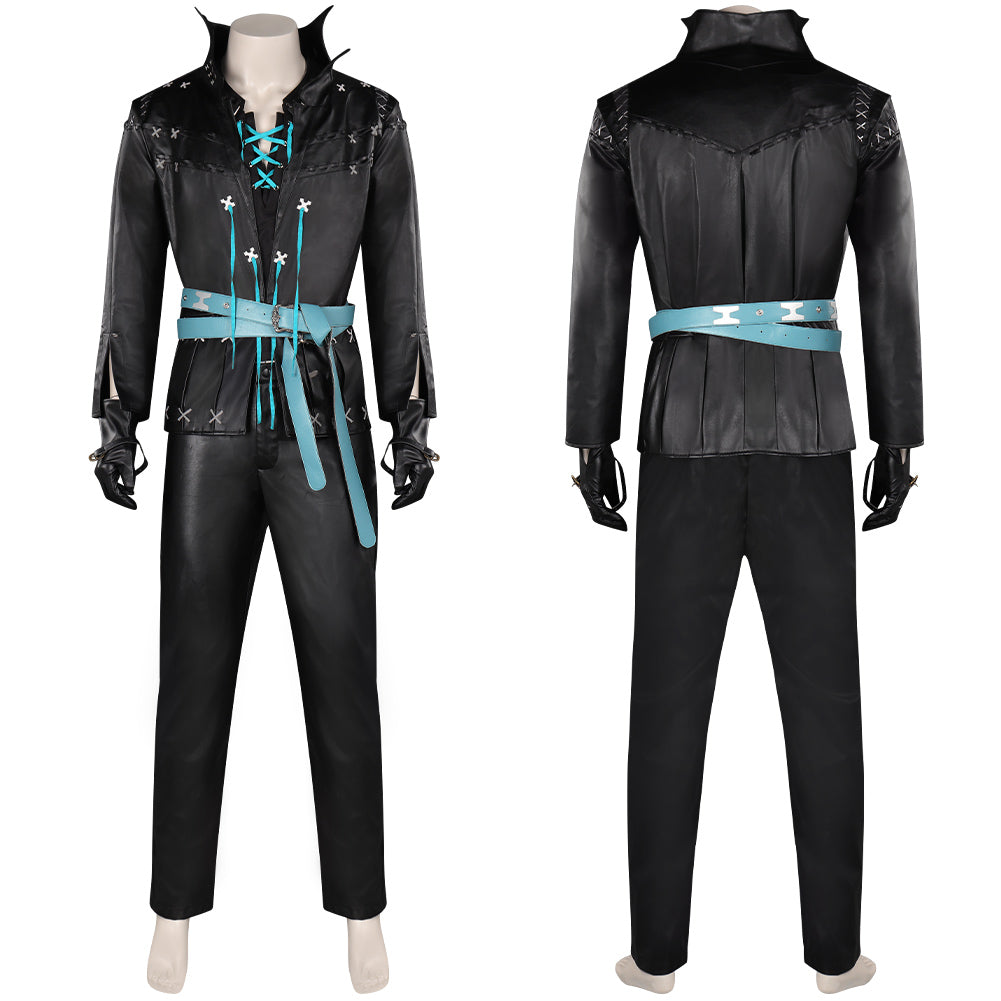 Final Fantasy XVI Cidolfus Telamon Jeu Uniform Noir Cosplay Costume