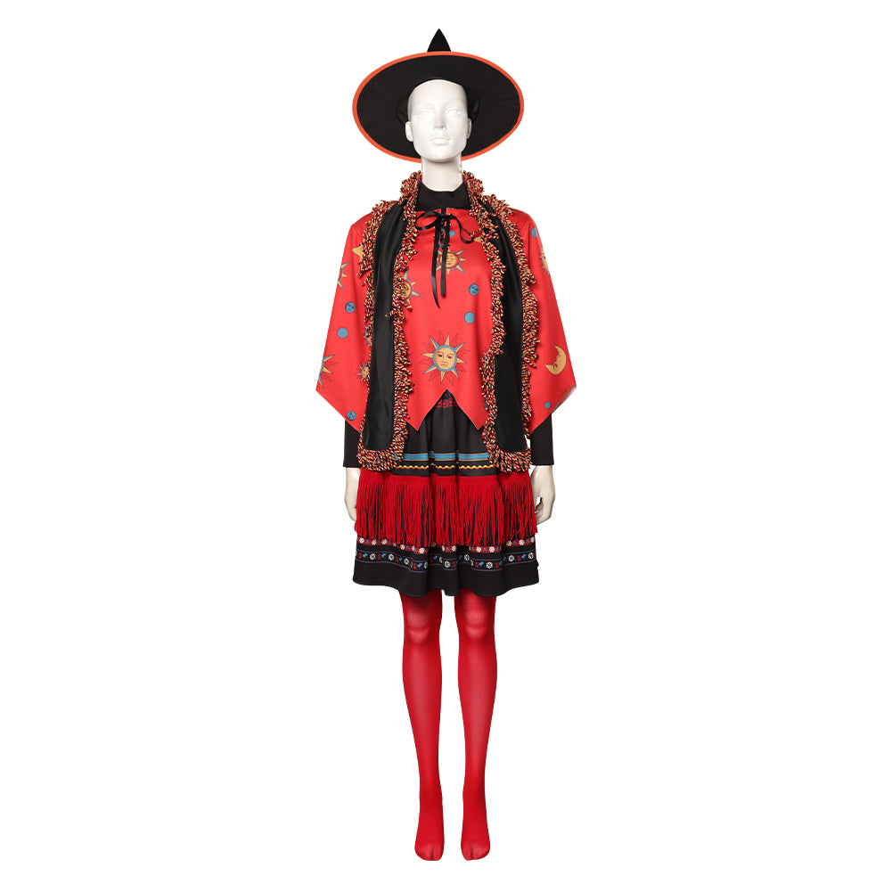 Hocus Pocus Adulte Dani Dennison Jupe Manteau Chapeau Cosplay Costume Halloween Carnival