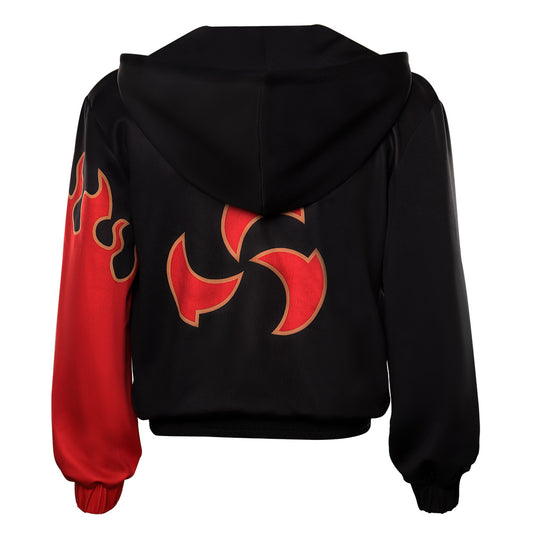 Tekken: Bloodline Kazama Jin Sweat à Capuche Noir Cosplay Costume Carnaval