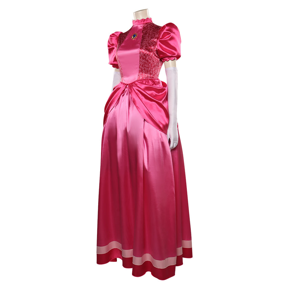 Film Adulte Super Mario Peach Ensemble Cosplay Costume Carnaval