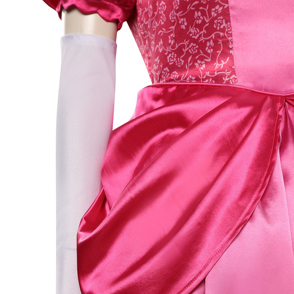 Film Adulte Super Mario Peach Ensemble Cosplay Costume Carnaval
