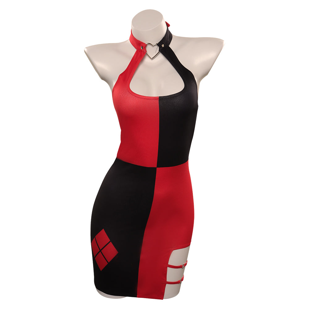 Adulte Quinzel Harley Sexy Robe Cosplay Costume