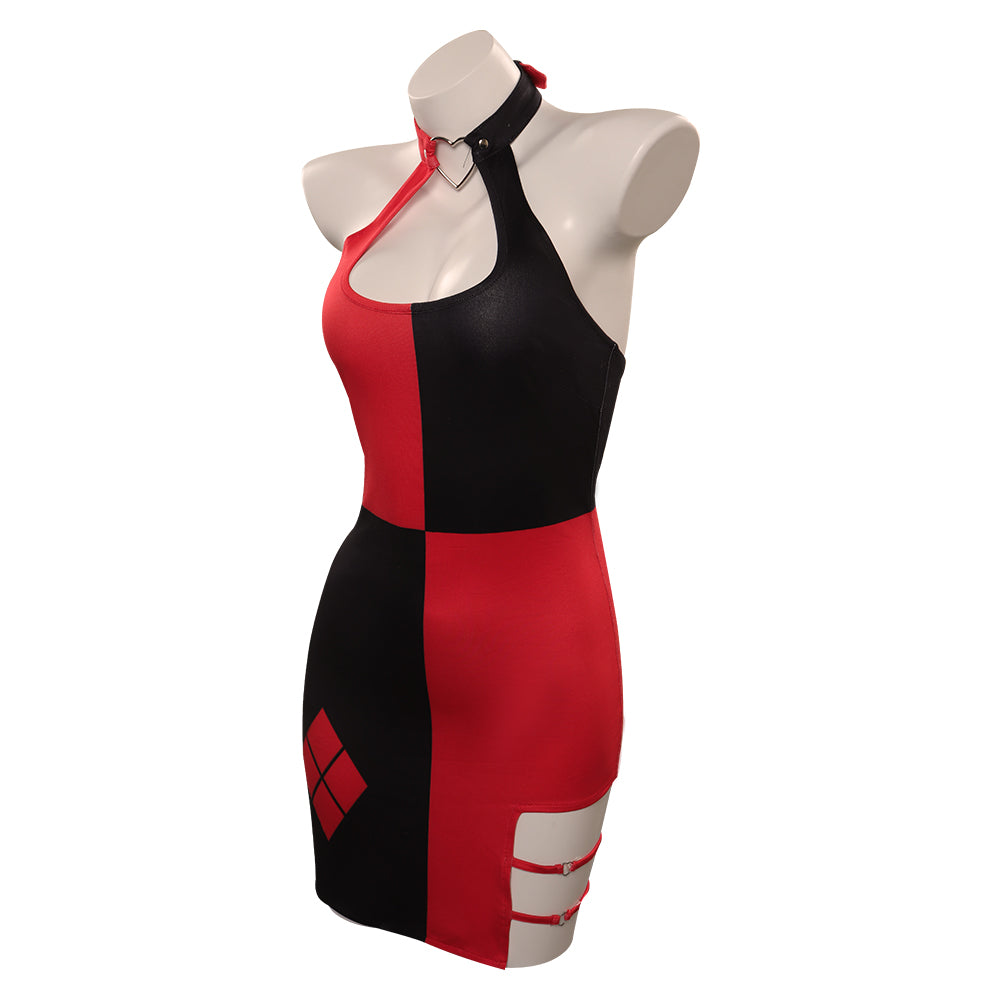 Adulte Quinzel Harley Sexy Robe Cosplay Costume