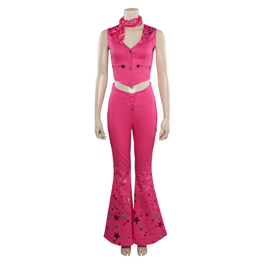 2023 Film Barbie Barbie Cow-boy Rose Cosplay Costume Carnaval