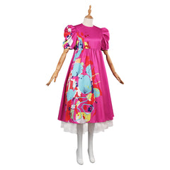 2023 Film Barbie Rose Robe Ensemble Cosplay Costume
