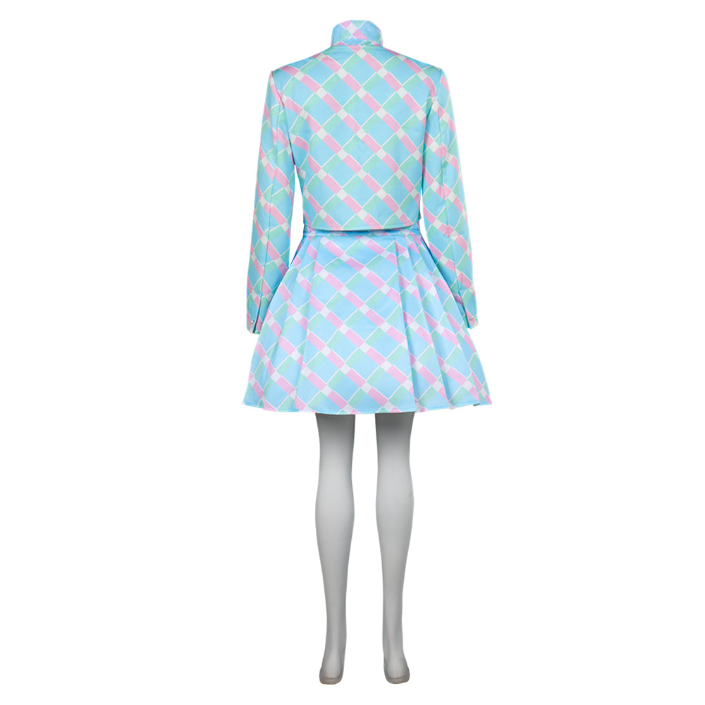 2023 Film Barbie Bleu Robe Femme Cosplay Costume