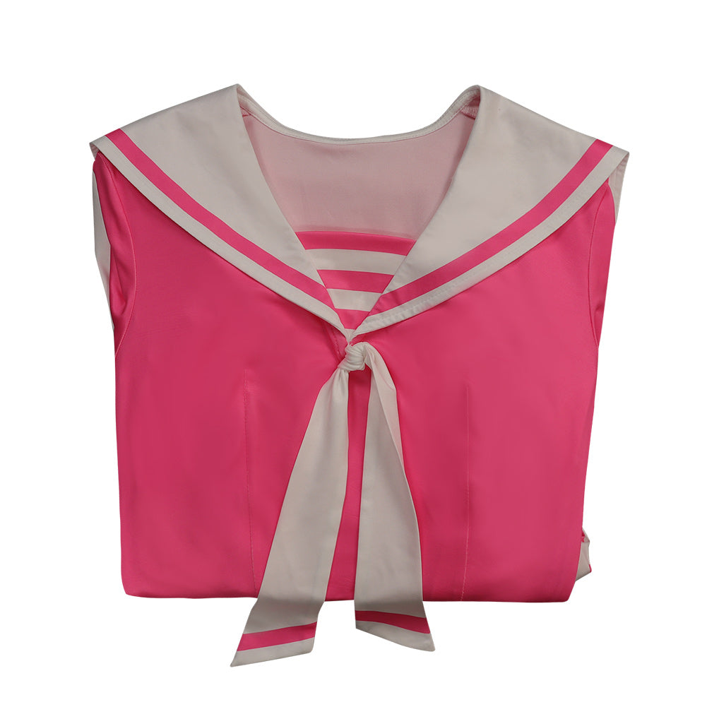 2023 Film Barbie Barbie Skipper Robe Rose Cosplay Costume Carnaval