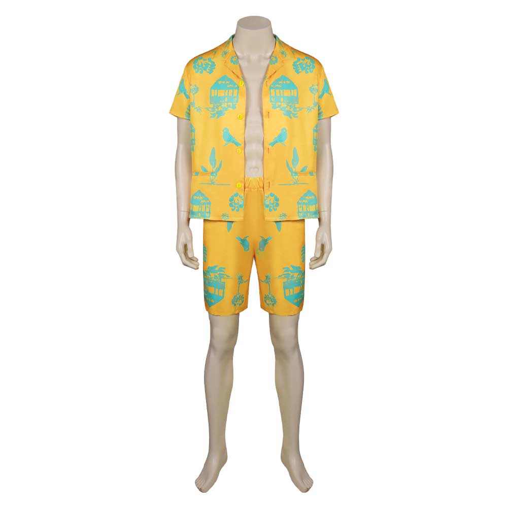 2023 Film Barbie Ken Ensemble de T-shirts de Plage Cosplay Costume