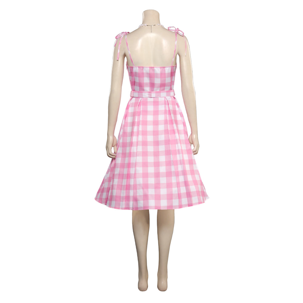 2023 Film Enfant Barbie Ensemble Robe Rose Cosplay Costume Carnaval