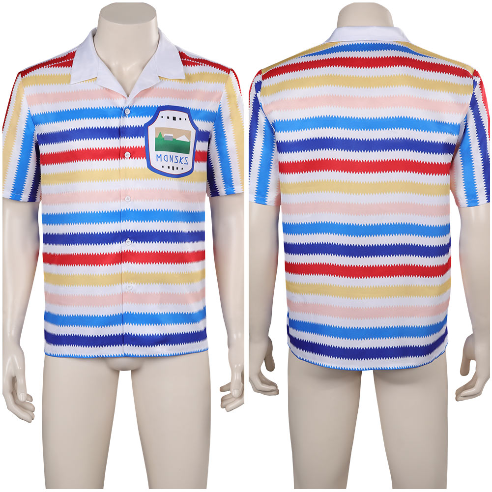 Adulte Barbie 1964 Ken Rayures arc-en-ciel Chemise Cosplay Costume