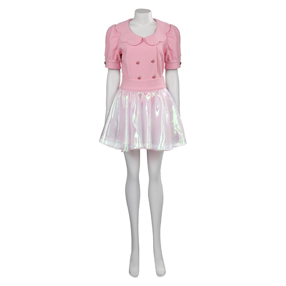 Film Barbie Robe Rose Tenue Cosplay Costume